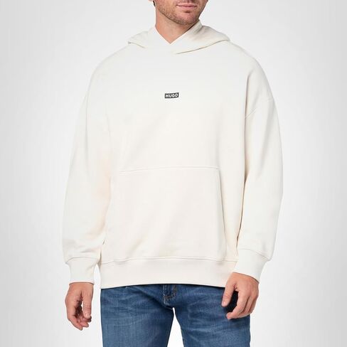 HUGO Men's Back Printed Logo Hooded Sweatshirt in Saudi Arabia