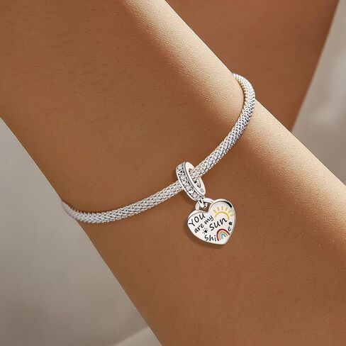 1Pc Fashionable Sterling Silver Love Couple Series Beads Charms Fit DIY Jewelry Matching And Daily Outfit Decoration Gift For Women in Saudi Arabia