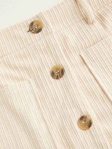Cider Womens Corduroy A خط تنورة مصغرة للتنورة لأسفل مع جيب 2025 خريف in Saudi Arabia