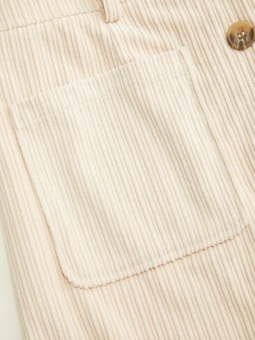 Cider Womens Corduroy A خط تنورة مصغرة للتنورة لأسفل مع جيب 2025 خريف in Saudi Arabia