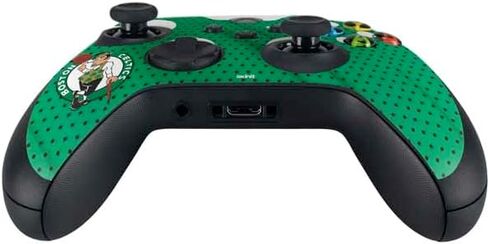 ملصق Skinit المخصص للألعاب متوافق مع وحدة تحكم Xbox Series X - تصميم كلاسيكيات الخشب الصلب المرخص رسميًا من NBA Boston Celtics in Kuwait