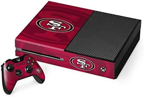 Skinit Decal Gaming Skin Compatible with Xbox One Console and Controller Bundle - Officially Licensed NFL San Francisco 49ers Double Vision Design in Saudi Arabia