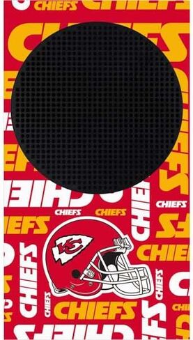 ملصق Skinit المخصص للألعاب متوافق مع حزمة Xbox Series S - تصميم مرخص رسميًا من NFL Kansas City Chiefs in Saudi Arabia