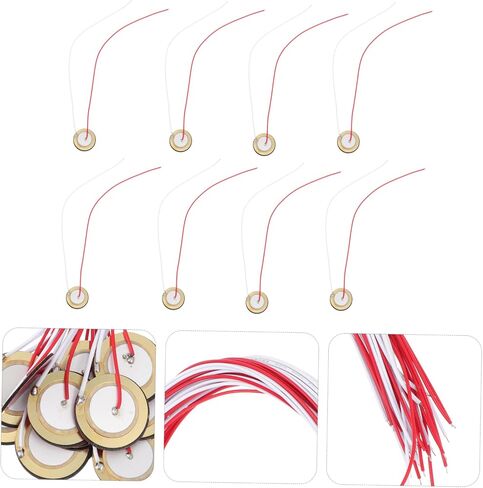 18PCS 27mm Piezoelectric Ceramic Discs for Acoustic Instruments Copper Transducers Sound Sensor Pickups for Guitar and Music Projects in Saudi Arabia