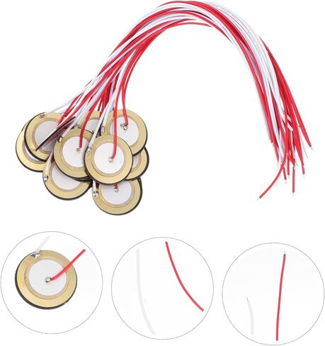 18PCS 27mm Piezoelectric Ceramic Discs for Acoustic Instruments Copper Transducers Sound Sensor Pickups for Guitar and Music Projects in Saudi Arabia