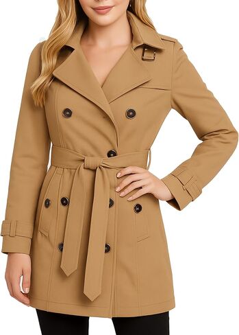 Jessica Simpson Womens Softshell Jacket - معطف الخندق المبطن خفيفة الوزن مضاد للماء in Saudi Arabia
