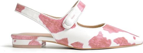 Mary Jane Pump Shoes for Women Slingback Pointed Closed Toe Mary Jane Flats Cute Ballerina Shoes Dressy Ballet Flats Low Chunky Block Heels in Saudi Arabia