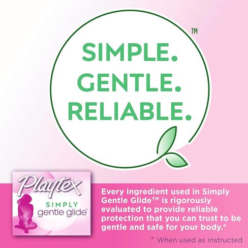 Playtex Simply Gentle Glide Multipack Fresh Scent Tampons with Regular and Super Absorbencies, 36 Count (Pack of 2) (Packaging May Vary) in Kuwait