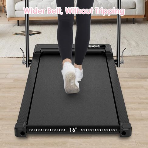 ANCHEER Foldable Treadmill with 12% Incline, 3.0HP Walking Pad Treadmills with Handle Bar, 320LBS Capacity/2S Folding/Widened Belt, Quiet Portable Walking Treadmill Under Desk with LED in Saudi Arabia