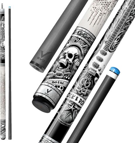 EVO Rebel Carbon Carbon Pool Stick ، ​​عصي تجمع انحراف منخفضة مع مفصل 3/8 * 8 دبوس ، طرف 12.5 مم ، نصيحة قياسية زمنية ، غلاف جلدي من الألياف الدقيقة in Saudi Arabia