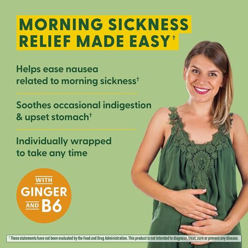 MegaFood Baby & Me 2 Prenatal Morning Sickness Relief Soft Chews -With Real Ginger and Vitamin B6 - Vegetarian - Made Without 9 Food Allergens - Honey Lemon Ginger Flavor - 30 Chews in Saudi Arabia