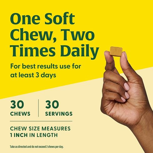 MegaFood Baby & Me 2 Prenatal Morning Sickness Relief Soft Chews -With Real Ginger and Vitamin B6 - Vegetarian - Made Without 9 Food Allergens - Honey Lemon Ginger Flavor - 30 Chews in Saudi Arabia