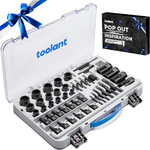 toolant 5pcs Lug Nut Remover, Bolt & Nut Remover Socket Tool Kit, Stripped Bolt Extractor for Damaged Screws and Bolts in Saudi Arabia