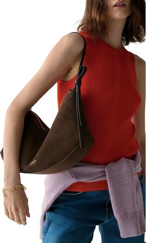 Kate Spade New York Loop Suede Large Shoulder Bag, Hot Fudge Multi in Saudi Arabia