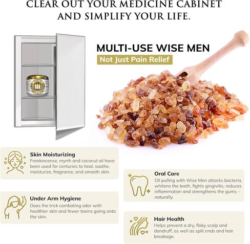 Wise Men Healing Balm with Myrrh and Frankincense Essential Oils for Neuropathy, Sciatica and Nerve Pain Massage and Skin Moisturizing in Saudi Arabia