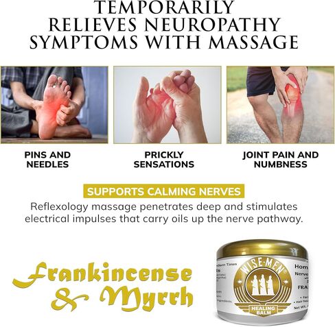 Wise Men Healing Balm with Myrrh and Frankincense Essential Oils for Neuropathy, Sciatica and Nerve Pain Massage and Skin Moisturizing in Saudi Arabia
