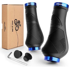 GXCROR Ergonomic Bike Handlebar Grips, Double Lock, Non-Slip Rubber, Universal 22.2mm, for MTB E-Bike in Kuwait