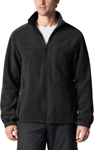 Men's Polar Fleece Jacket Full Zip Antistatic Casual Warm Coat Soft Warm Outwear with Zipper Pockets in Saudi Arabia