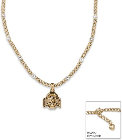 From the Heart Ohio State Buckeyes Lydia Gold Necklace Jewelry Gift Licensed OSU in Saudi Arabia