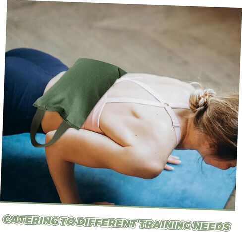 GALPADA 2kg Sandbag with Handle for Fitness and Yoga Empty Weight Training Bag Canvas Sandbag for Dance Muscle Strengthening and Balance Enhancement in Saudi Arabia