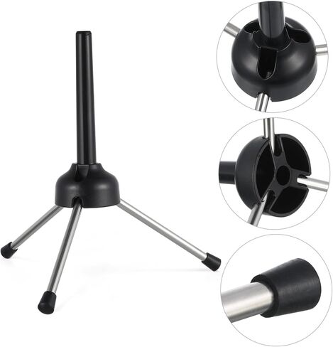 Vaguelly Portable Foldable Clarinet Stand Tripod Holder for Wind Instruments Adjustable Height Lightweight Design Includes Carry Bag in Saudi Arabia