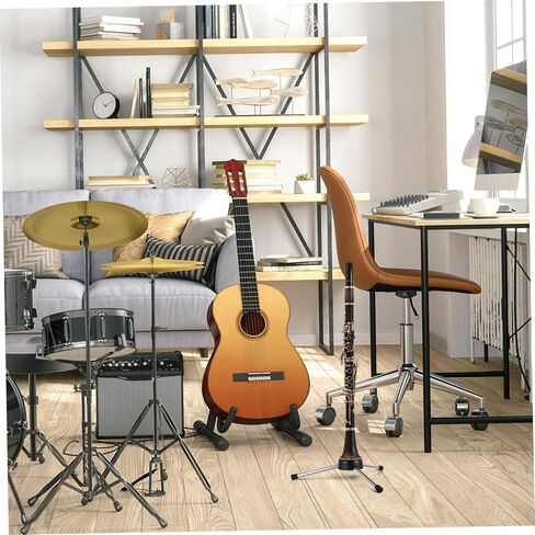 Vaguelly Portable Foldable Clarinet Stand Tripod Holder for Wind Instruments Adjustable Height Lightweight Design Includes Carry Bag in Saudi Arabia