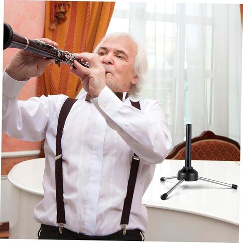 Vaguelly Portable Foldable Clarinet Stand Tripod Holder for Wind Instruments Adjustable Height Lightweight Design Includes Carry Bag in Saudi Arabia