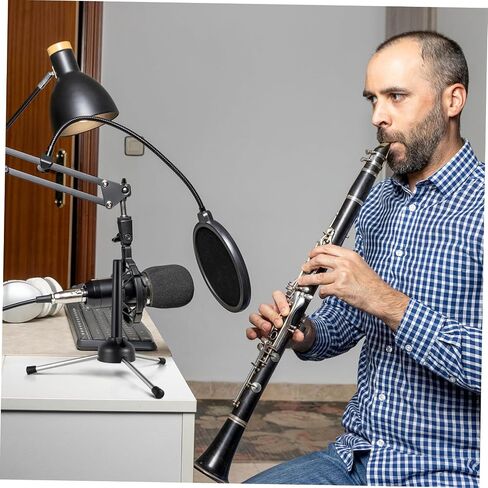 Vaguelly Portable Foldable Clarinet Stand Tripod Holder for Wind Instruments Adjustable Height Lightweight Design Includes Carry Bag in Saudi Arabia