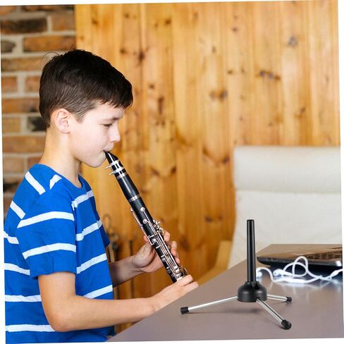 Vaguelly Portable Foldable Clarinet Stand Tripod Holder for Wind Instruments Adjustable Height Lightweight Design Includes Carry Bag in Saudi Arabia