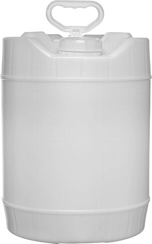 Oil Storage Container Automotive - BLUE Recycle Oil Jug - 5 Gallon Oil Container Automotive - ext. dia. 11.5" x 14.75" H. (Lid Included) in Kuwait