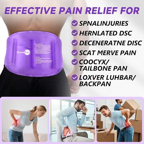 Large Ice Pack for Injuries Reusable Gel for Lower Back, Cold Packs Wrap for Shoulder, Knee, Elbow, Hip, Leg, Soft Cold Compress,16 × 9" in Kuwait