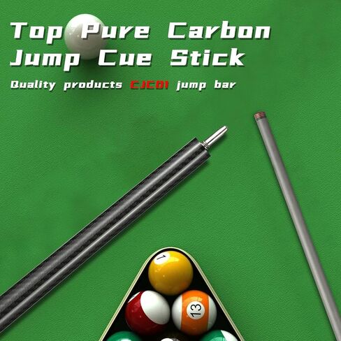 CROWN ME Carbon Fiber Pool Cue Stick-12.8mm Tip Billiard Carbon Fiber cue, 58" Tip Low Deflection Billiard Carbon Fiber cue with case, Weight Adjustable Design -18OZ,18.4OZ,19OZ,20OZ in Kuwait