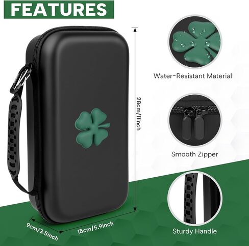 Golf Glove Holder Case with Glove Shaper - Golf Accessories Organizer for Men & Women, Premium Protective Storage Case with Carabiner Fits Golf Bags, Golf Gifts for Men in Saudi Arabia