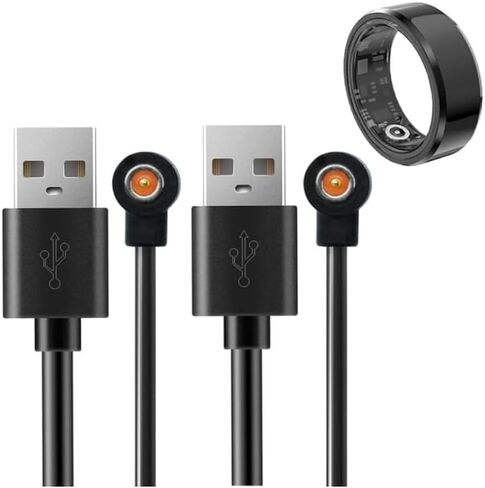 2 Pcs Magnetic Smart Ring Chargers Replacement Charger Cord for 4 mm Suitable for R02 R09 R18 Ring & More 1 Pin Devices But NOT for OuraRings, NOT for SamsungRings in Saudi Arabia