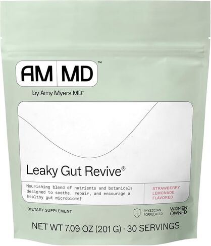 Dr. Amy Myers Revive Powder for Leaky Gut Repair – L Glutamine Powder to Reduce Symptoms Like Constipation, IBS, Diarrhea, Bloating – Plant Based Supplement to Maintain A Healthy Gut Lining in Saudi Arabia