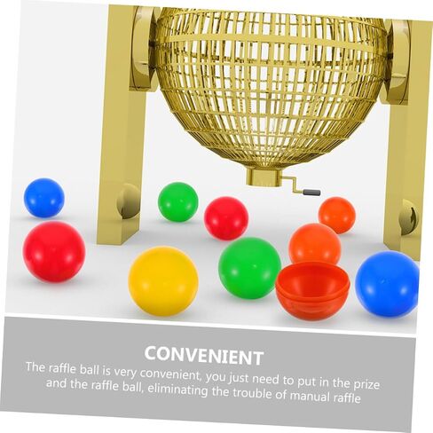 OUNONA 30pcs Openable Raffle Drawing Balls Brightly Colored Sphere Game Balls for Parties Events and Celebrations Lightweight Easy to Carry for and Game in Saudi Arabia