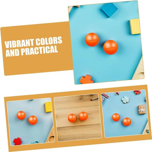 20pcs Raffle Bingo Balls: Party Game Balls Prize Draw Spheres Mini Plastic Balls For Game Night Large Group Activities Orange in Saudi Arabia