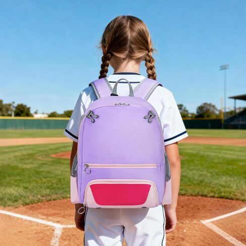 2025 Youth Baseball & Softball Bag | Ultra-Light Tball Backpack with Shoe Compartment & Helmet Holder | Skin-Soft Fabric in Saudi Arabia