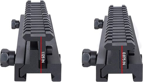 سلسلة Monstrum Lockdown قابلة للتعديل بارتفاع Picatinny Riser Mount | 5.5 بوصة in Kuwait