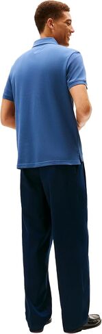 Tommy Hilfiger Men's Short Sleeve Casual Polo Shirts in Regular Fit with Chest Logo Designs in Kuwait