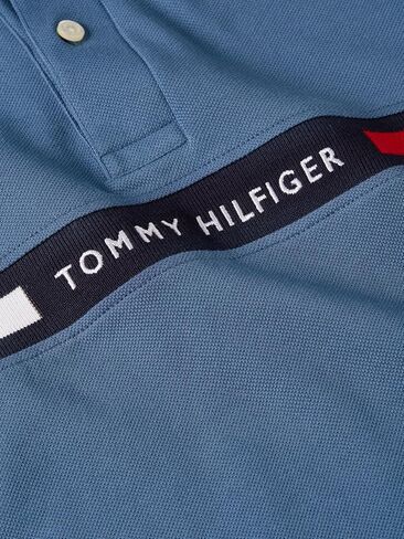 Tommy Hilfiger Men's Short Sleeve Casual Polo Shirts in Regular Fit with Chest Logo Designs in Kuwait