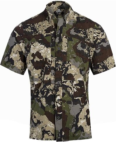 Pnuma Outdoors Shooter Shirt Short Sleeve, Stretch Polyester, Zippered Pockets, Odor Control in Saudi Arabia