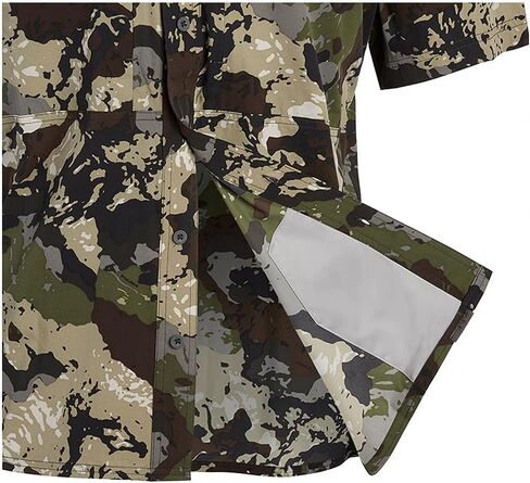 Pnuma Outdoors Shooter Shirt Short Sleeve, Stretch Polyester, Zippered Pockets, Odor Control in Saudi Arabia