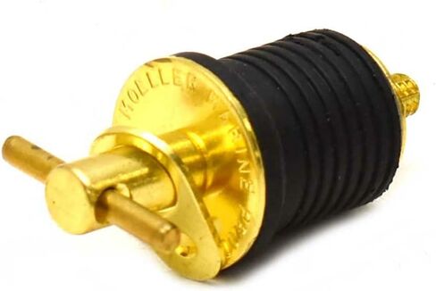 Moeller Boat Bailer Drain Plug 020899-10 | 1 Inch Turn-Tite Brass in Saudi Arabia