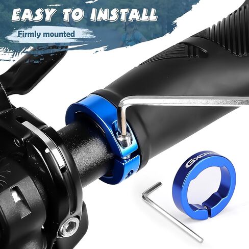 GXCROR Ergonomic Bike Handlebar Grips, Double Lock, Non-Slip Rubber, Universal 22.2mm, for MTB E-Bike in Kuwait