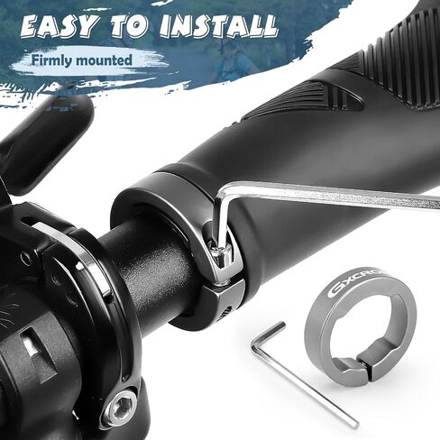 GXCROR Ergonomic Bike Handlebar Grips, Double Lock, Non-Slip Rubber, Universal 22.2mm, for MTB E-Bike in Kuwait
