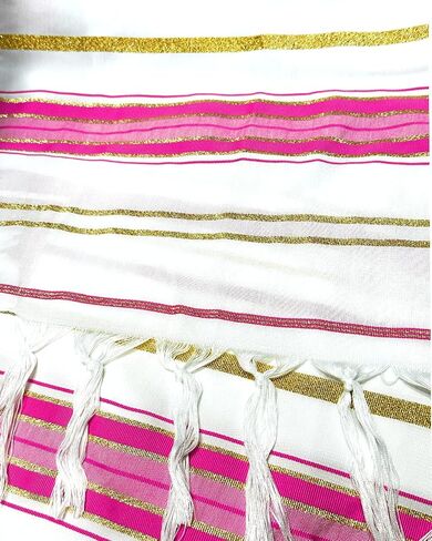 شال صلاة Tallit مقاس 72 بوصة × 22 بوصة مع حقيبة وتزيتزيت مرفق مسبقًا للرجال والنساء، تصميم مستوحى من التوراة باللون الأسود in Saudi Arabia