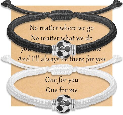 sport bracelets for women men football basketball volleyball baseball softball soccer bracelets for women men black white friendship bracelet adjustable sport bracelet for fans in Kuwait
