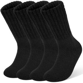 YSense Thermal Wool Socks for Women Thick Winter Boot Socks for Women Warm Cozy Breathable Hiking Socks 4 Pairs in Kuwait
