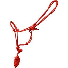 Nylon Rope Horse Halter 4 Knot 1/4" Stiff Training Durable Colorful Halter Used by Trainers Soft Control Rope for Groundwork Stable Use(Black) in Saudi Arabia